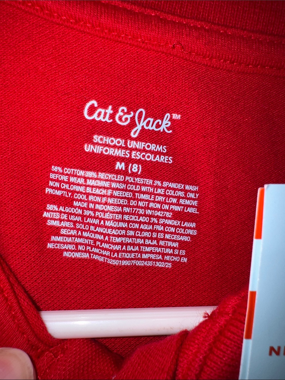 Cat & Jack Red Short-Sleeve Polo Shirt - Picture 3 of 7